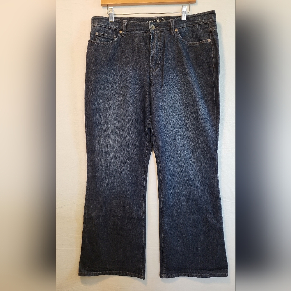 Code Bleu Classic Womens Jeans Size 14 Dark Wash
